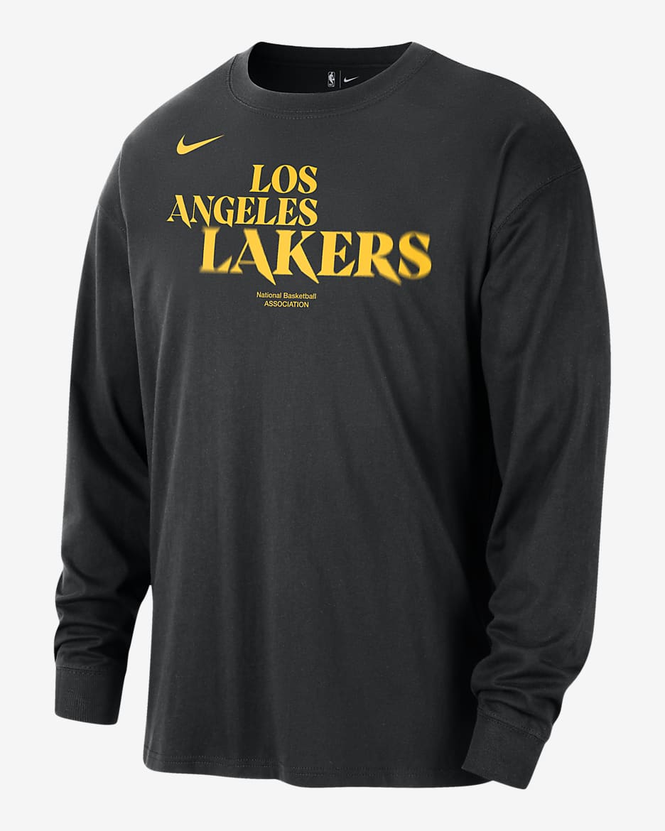 Los Angeles Lakers Courtside Men s Nike NBA Long Sleeve T Shirt